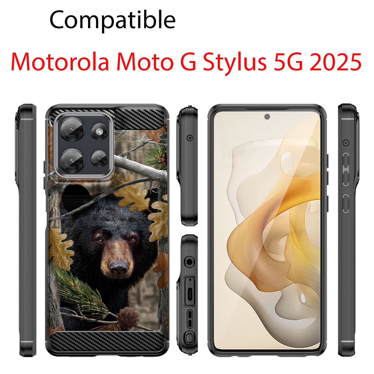 Case For Moto G Stylus 2025 | Flex TPU Fiber| Slim Flexible Protective Cover - Picture 27 of 37