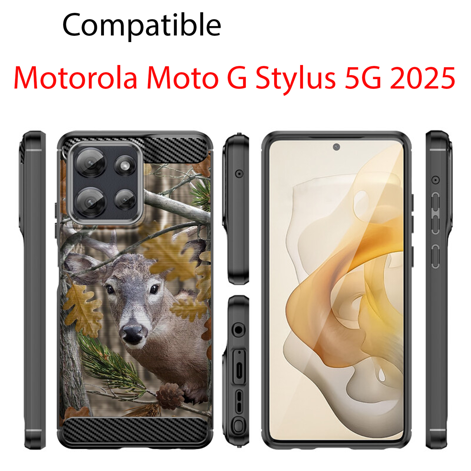 Case For Moto G Stylus 2025 | Flex TPU Fiber| Slim Flexible Protective Cover - Picture 31 of 37
