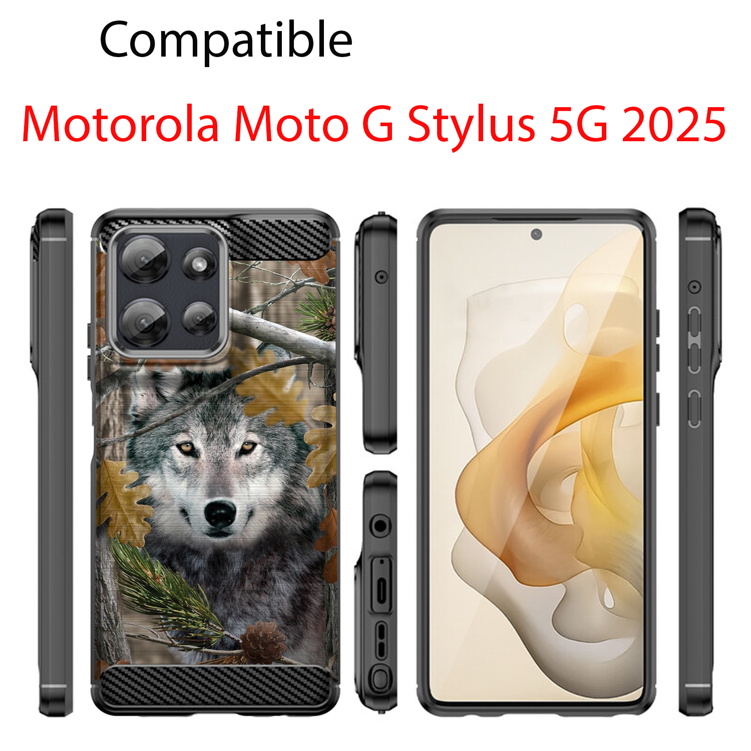 Case For Moto G Stylus 2025 | Flex TPU Fiber| Slim Flexible Protective Cover - Picture 35 of 37