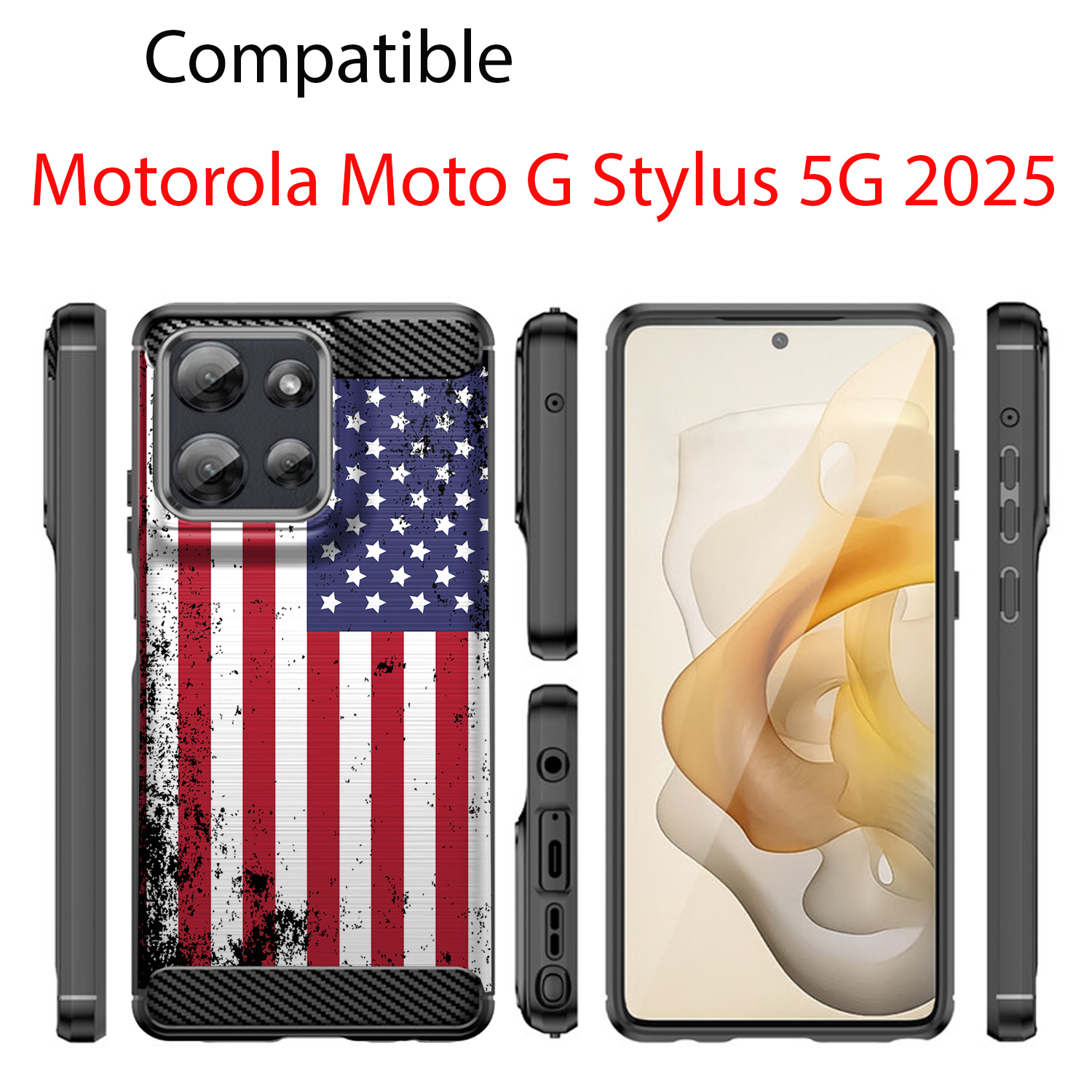 Custodia per Moto G Stylus 2025 | Flex TPU Fibra | Cover Protettiva Slim Nera - Foto 27 di 53