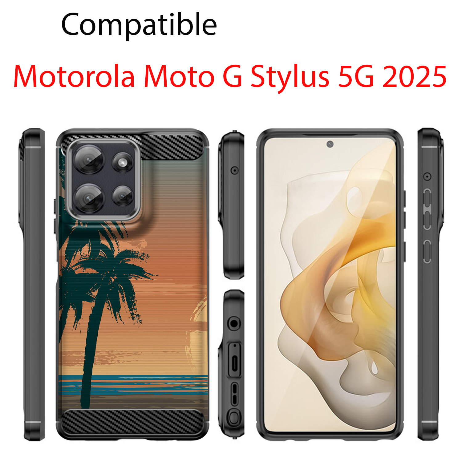 Hülle für Moto G Stylus 2025 | Flex TPU Faser | Matt Schwarz Flexibel Cover - Bild 19 von 89