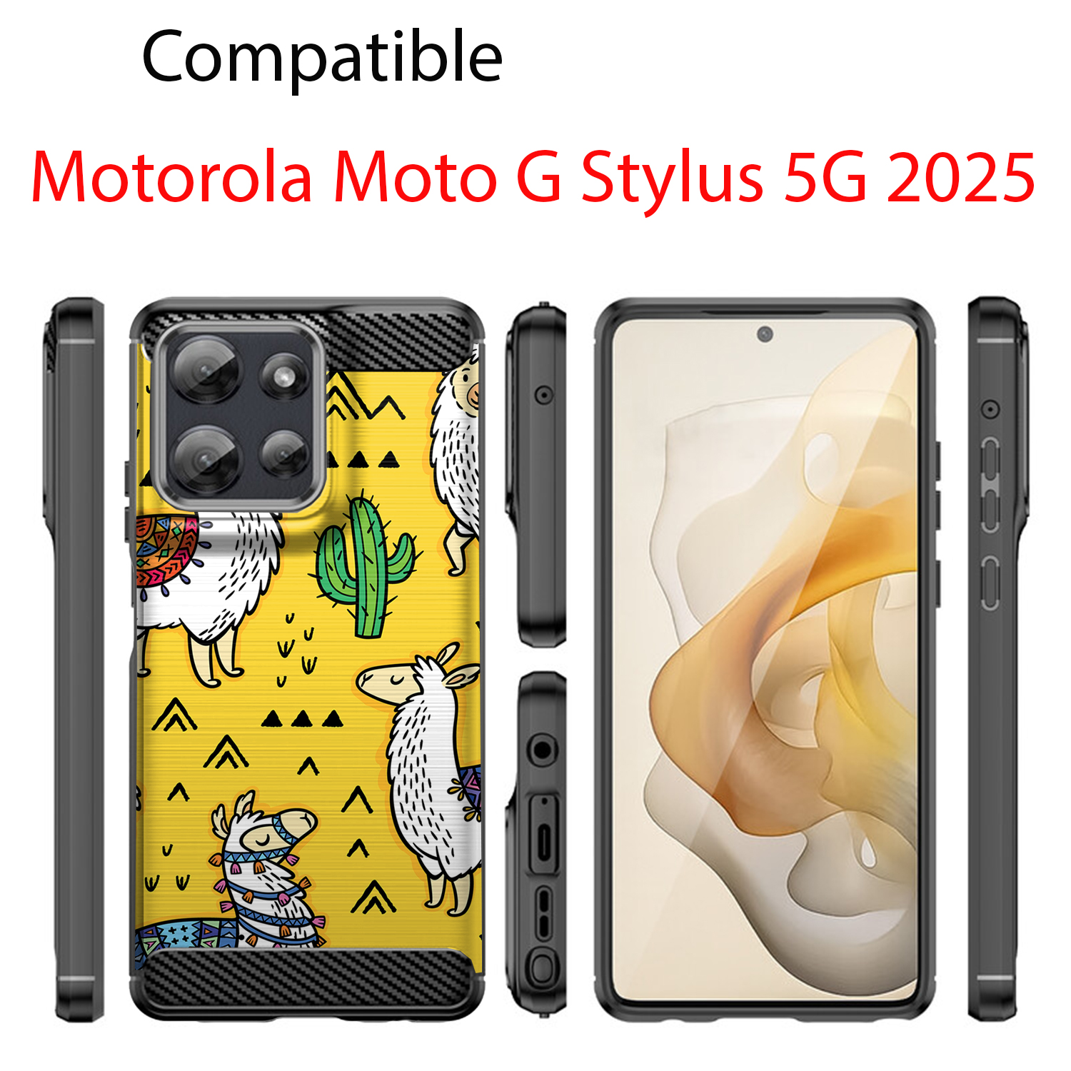 Hülle für Moto G Stylus 2025 | Flex TPU Faser | Matt Schwarz Flexibel Cover - Bild 23 von 89