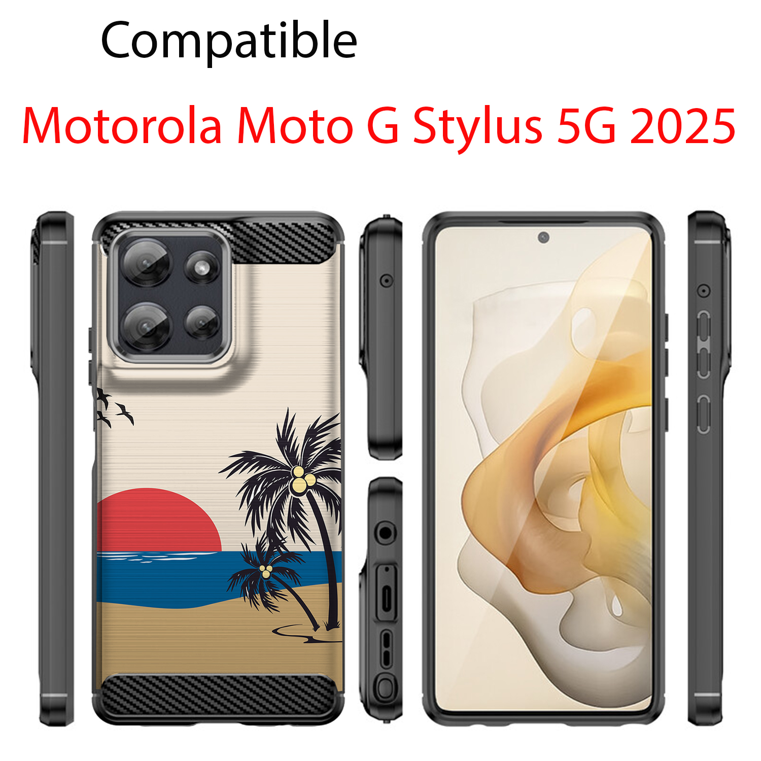 Hülle für Moto G Stylus 2025 | Flex TPU Faser | Matt Schwarz Flexibel Cover - Bild 27 von 89