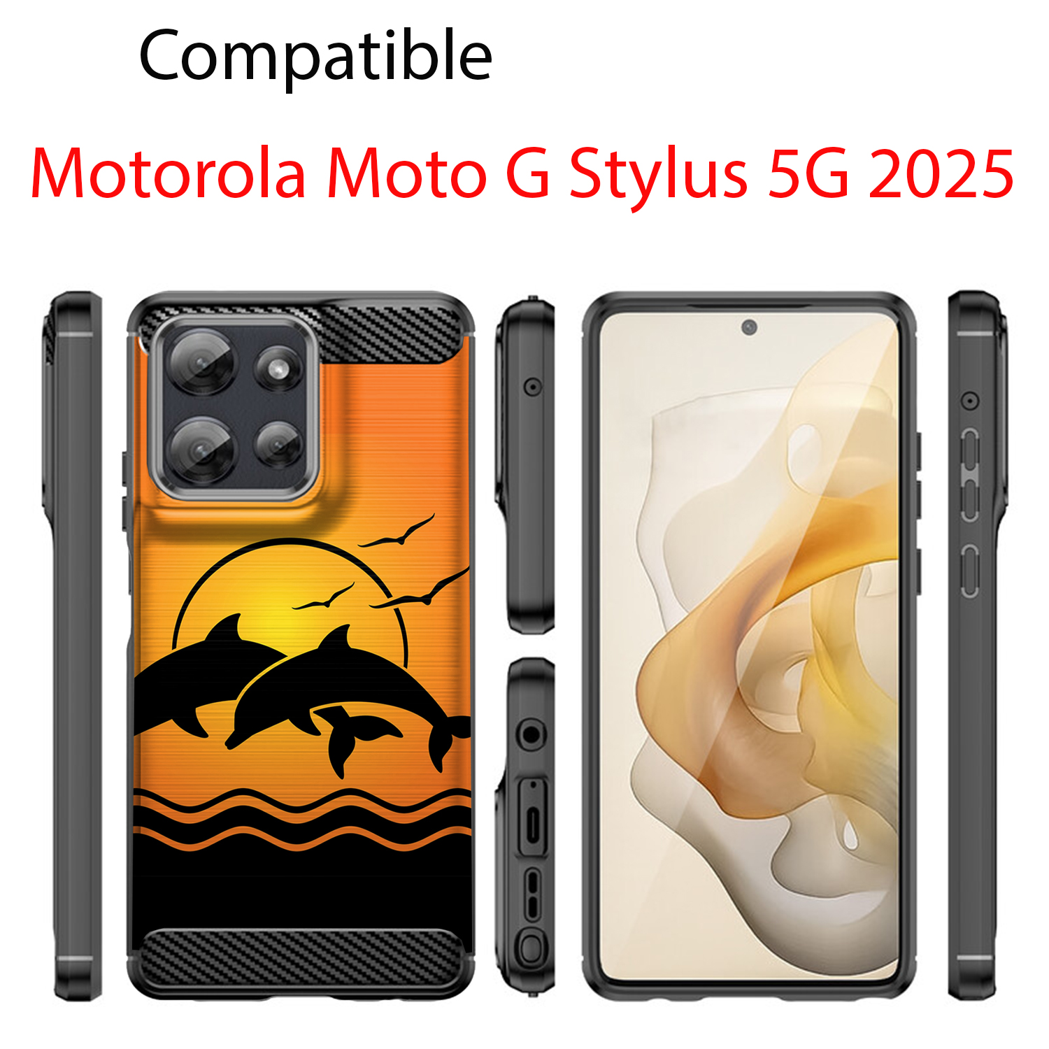 Hülle für Moto G Stylus 2025 | Flex TPU Faser | Matt Schwarz Flexibel Cover - Bild 31 von 89