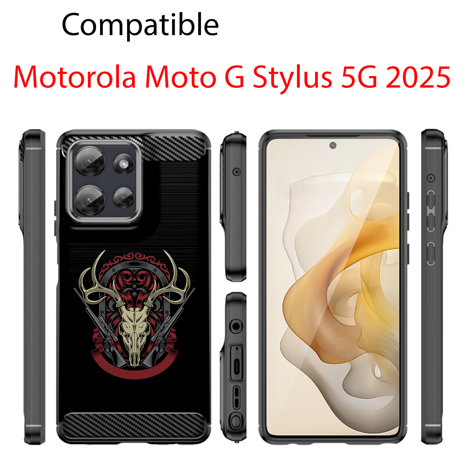 Hülle für Moto G Stylus 2025 | Flex TPU Faser | Matt Schwarz Flexibel Cover - Bild 47 von 89