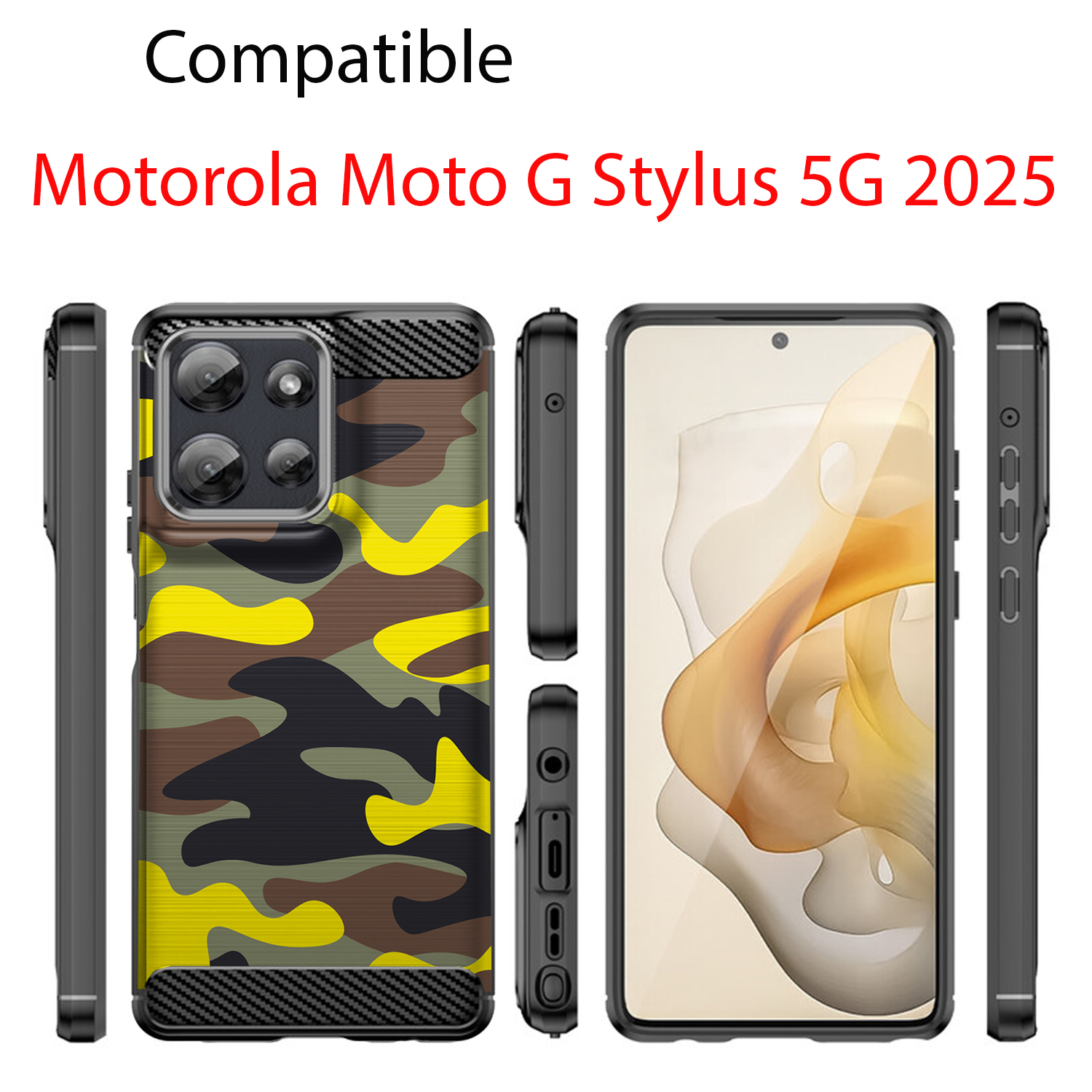Hülle für Moto G Stylus 2025 | Flex TPU Faser | Matt Schwarz Flexibel Cover - Bild 55 von 89