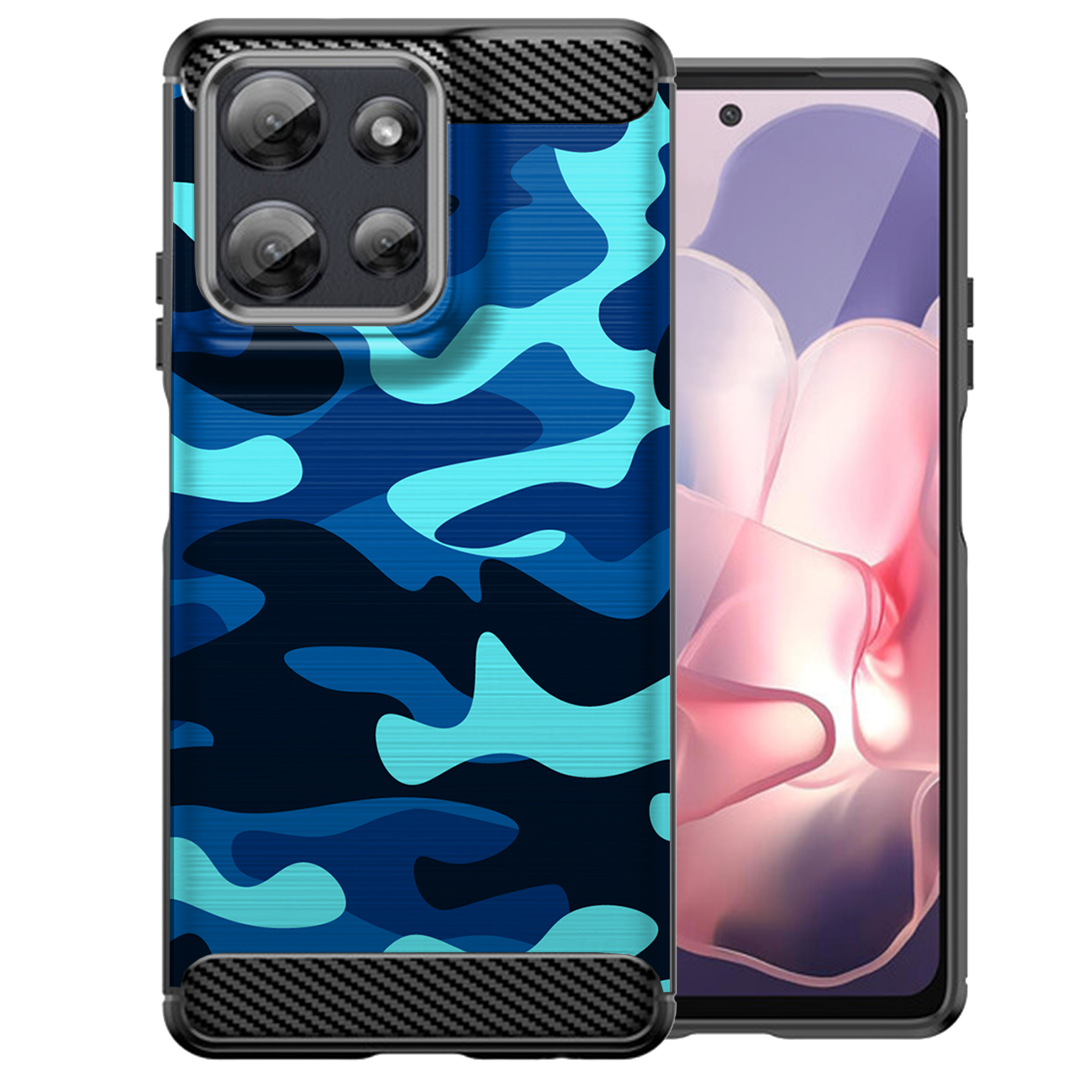 Case For [Moto G Power (2026 ONLY)][Flex TPU Fiber SET5] Matte Black Flexible