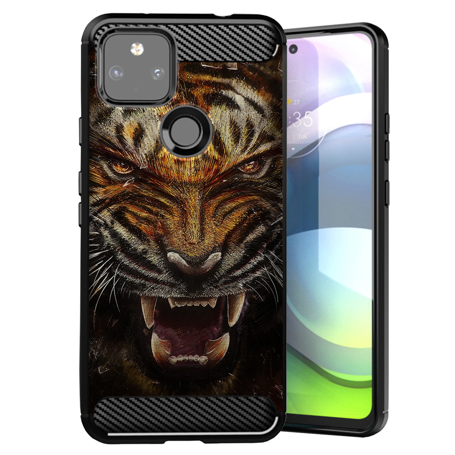 Case For [Google Pixel 5A (2021)][Flex TPU Fiber SET1] Slim Flexible Shock