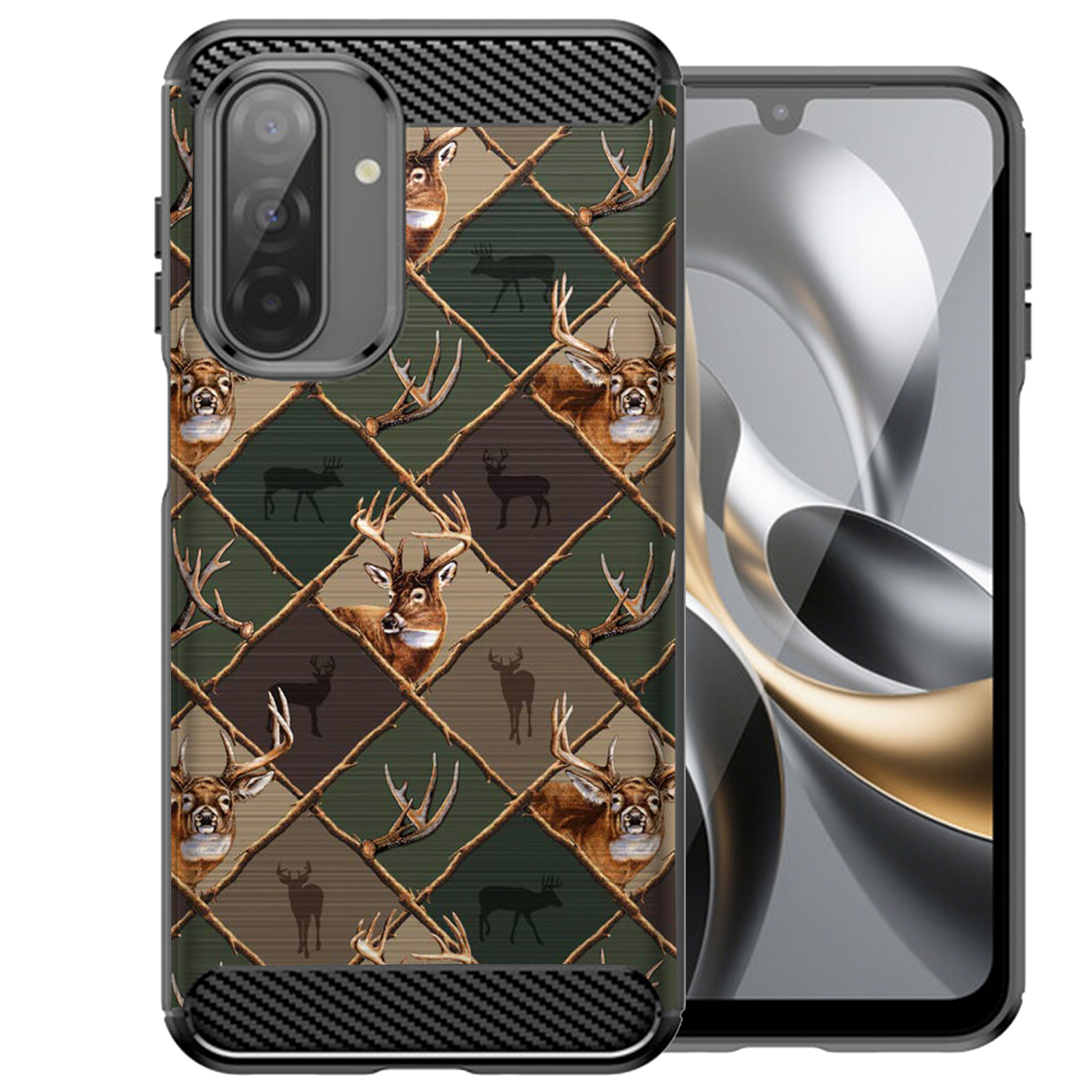 For [Samsung Galaxy A17][Flex TPU Fiber SET12] Slim Shock Combat Case