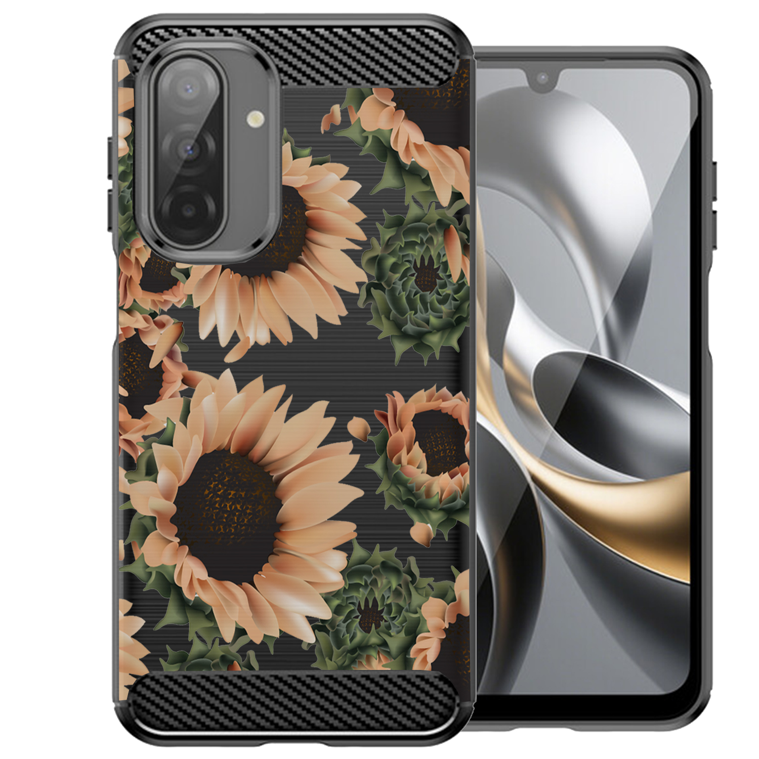 Case For [Samsung Galaxy A17][FLEX TPU SET16] Slim Matte Floral Design