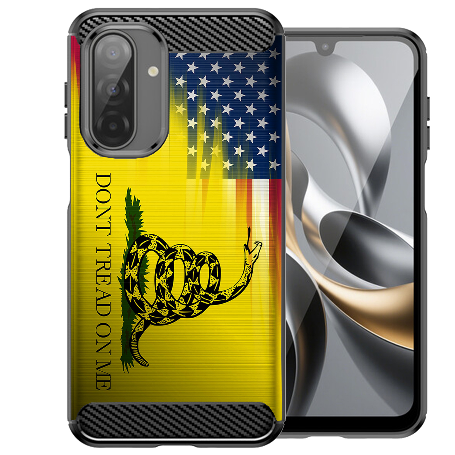 Case For [Samsung Galaxy A17] [Flex TPU Fiber SET3] Slim Black Cover