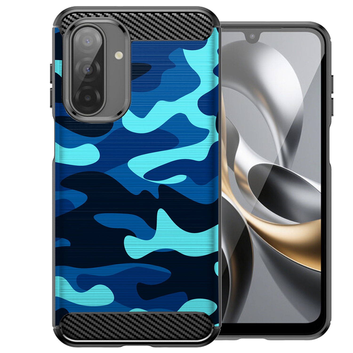Case For [Samsung Galaxy A17][Flex TPU Fiber SET5] Matte Black Flexible