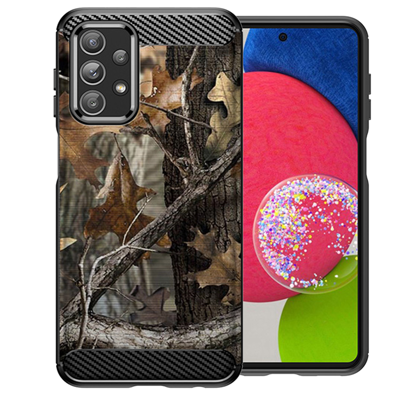 For [Samsung Galaxy A23 5G ][Flex TPU Fiber SET4] Shockproof Slim Flexible Case