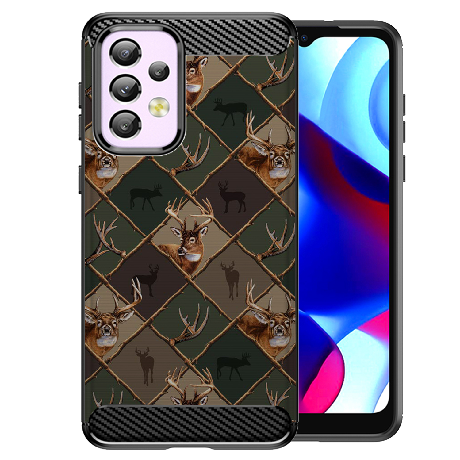 For [Samsung Galaxy A33 5G][Flex TPU Fiber SET12] Slim Shock Combat Case