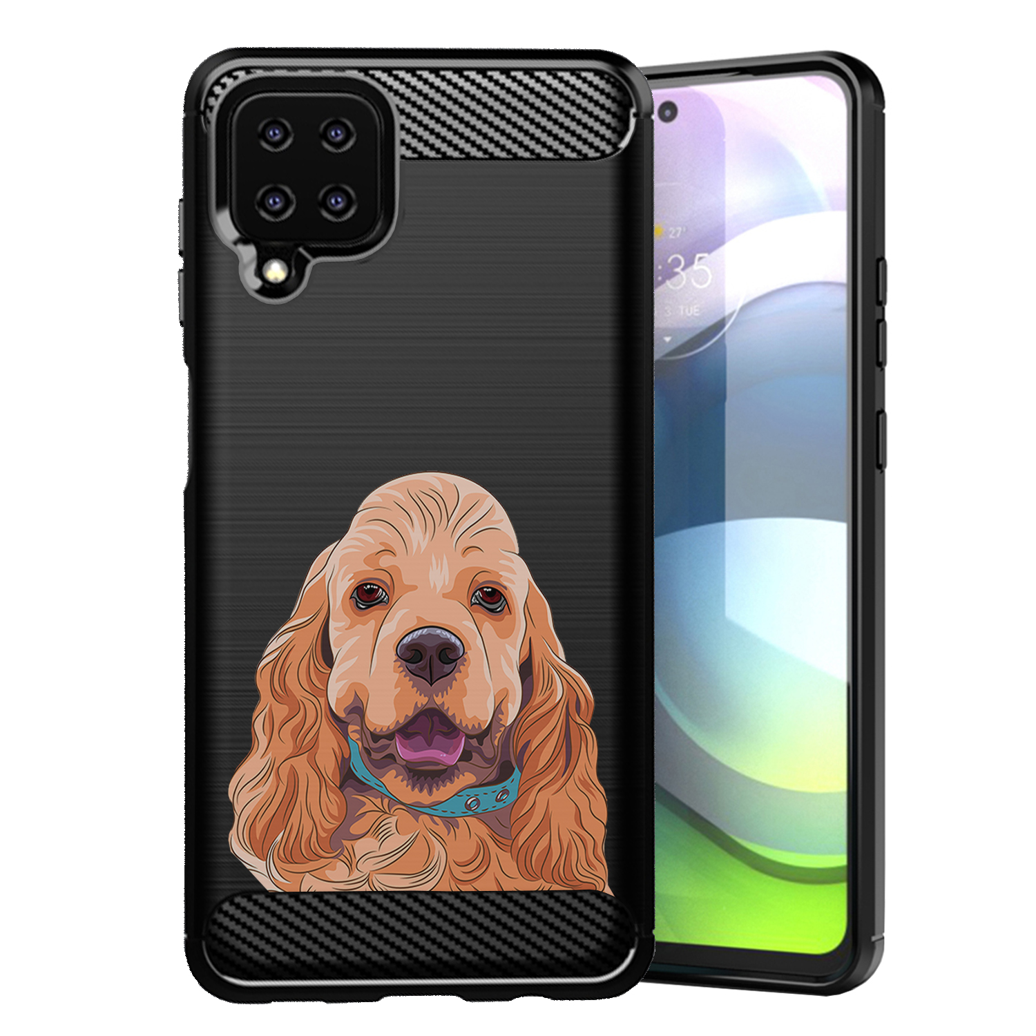 Case For [Samsung Galaxy A42 5G][Flex TPU Fiber SET9] textured Slim Cover
