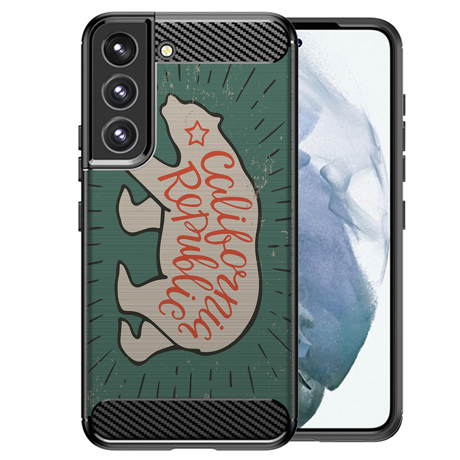 Case For [Samsung Galaxy S23 5G][FLEX TPU SET18] Tribal Slim Flexible Black