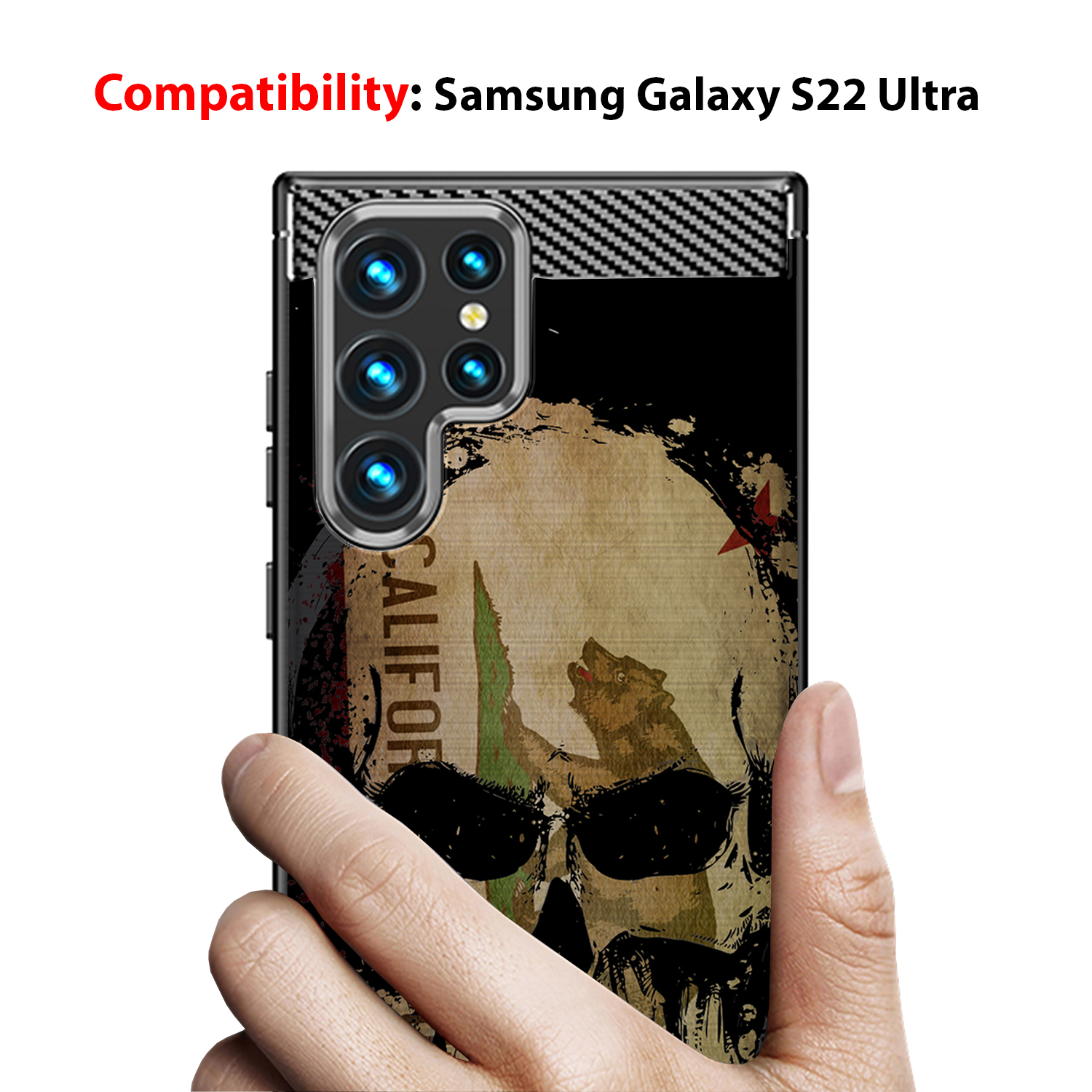 Case For [Samsung Galaxy S22 Ultra][Flex TPU Fiber SET7] Slim 
