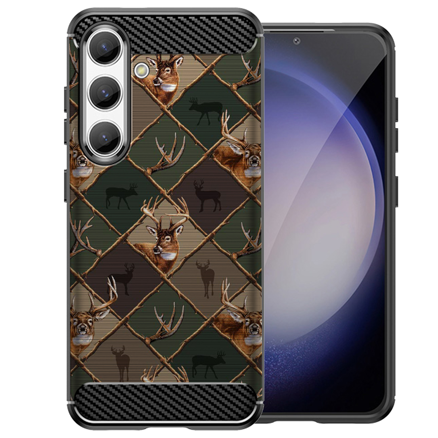 For [Samsung S25+ Plus][Flex TPU Fiber SET12] Slim Shock Combat Case
