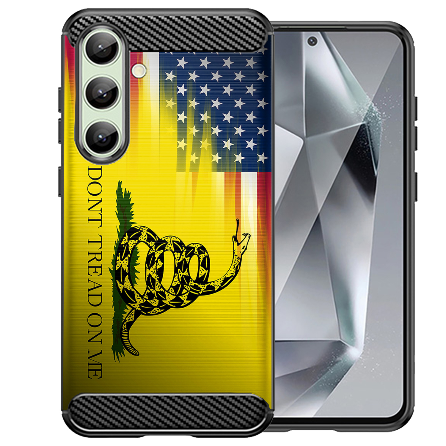 Case For [Samsung Galaxy S25 FE] [Flex TPU Fiber SET3] Slim Black Cover