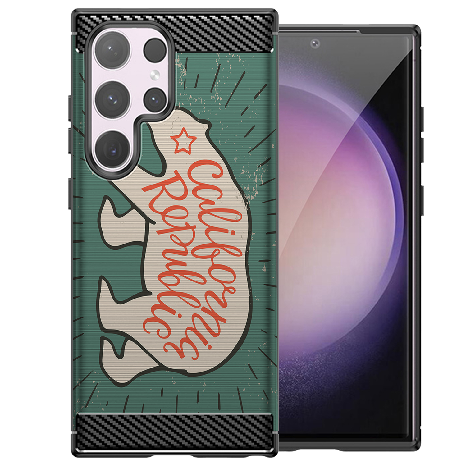 Case For [Samsung Galaxy S24 ULTRA][FLEX TPU SET18] Tribal Slim Flexible Black