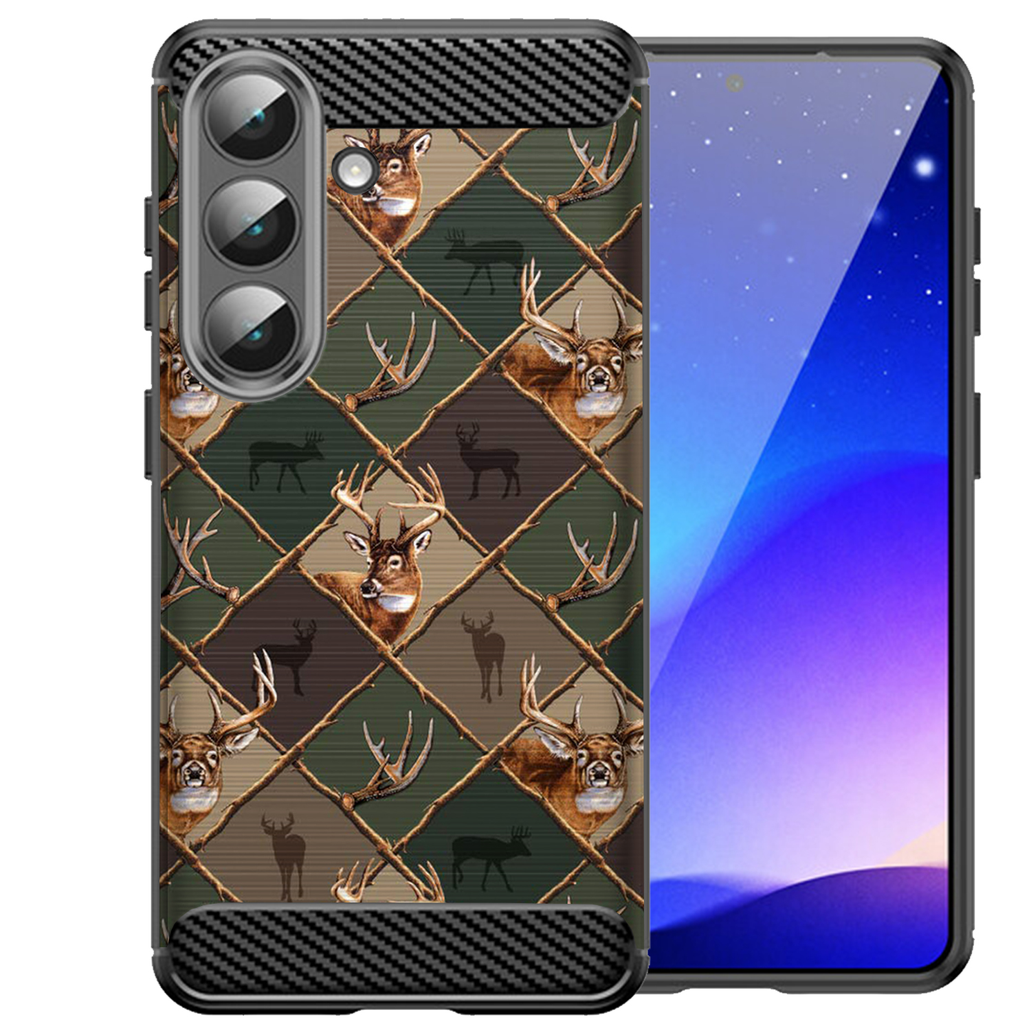 For [Samsung Galaxy S26][Flex TPU Fiber SET12] Slim Shock Combat Case
