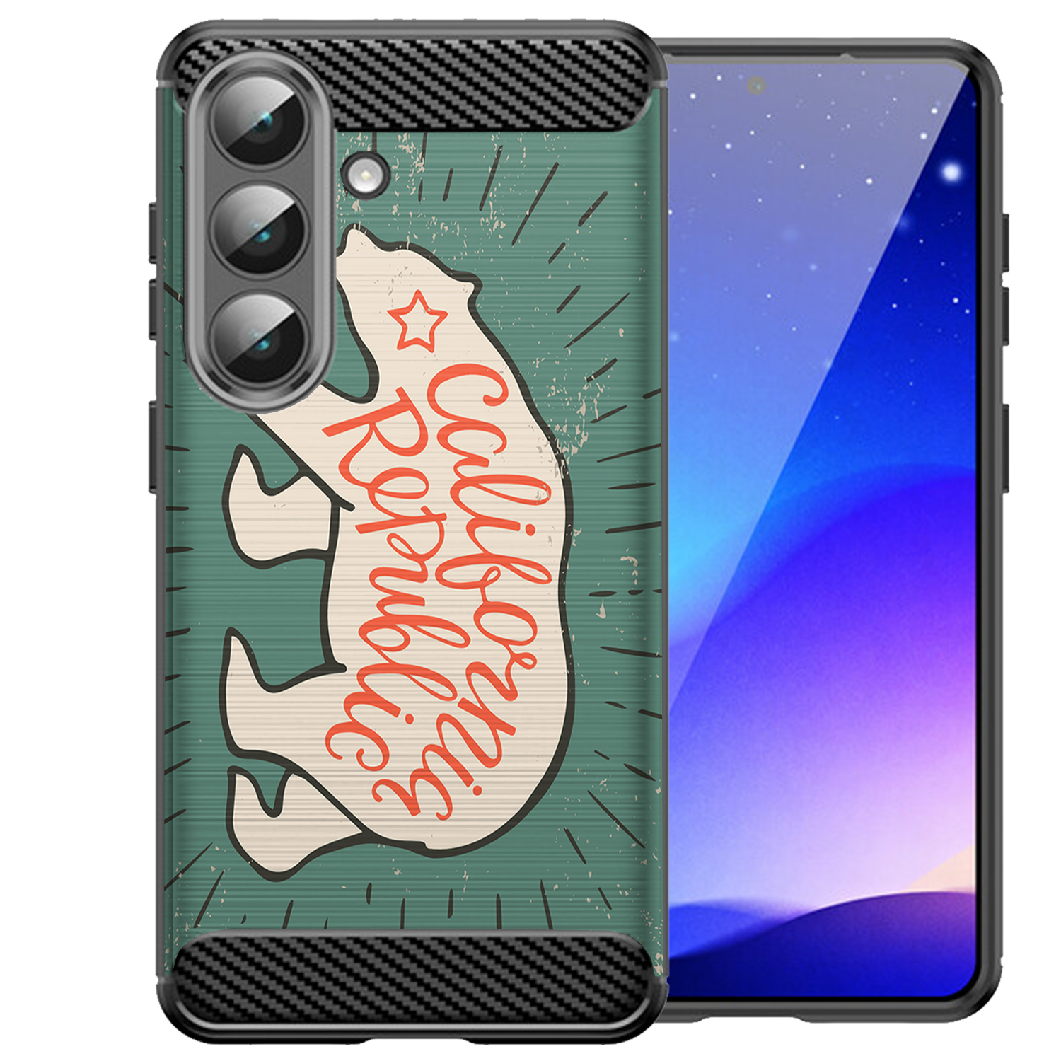 Case For [Samsung S26 PLUS][FLEX TPU SET18] Tribal Slim Flexible Black