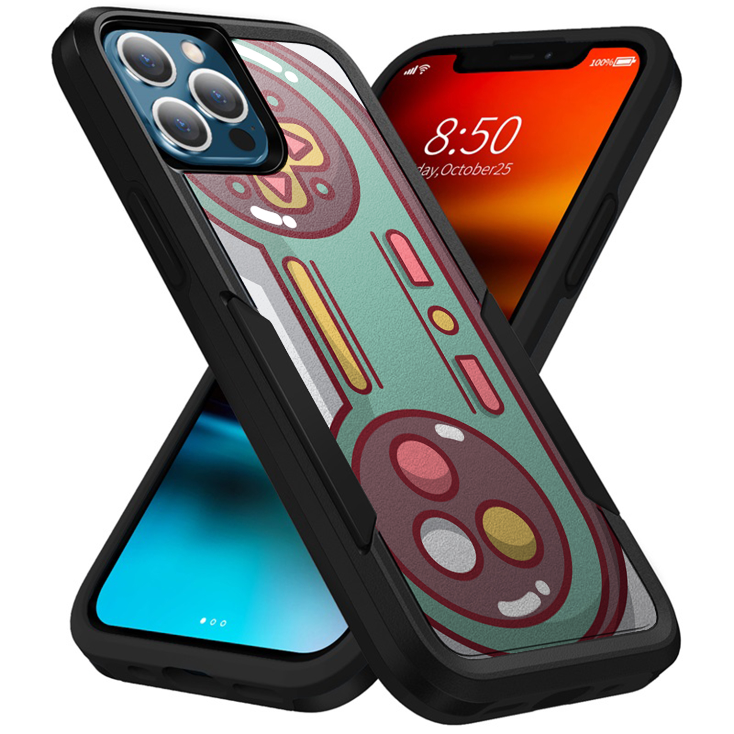 For [iPhone 13 Pro Max][DUAL TACTICAL][Hybrid Two Piece Case]