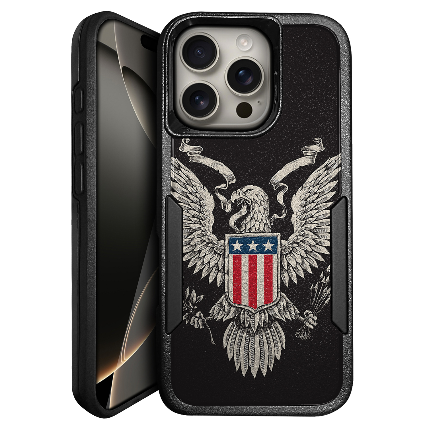 For [Apple iPhone 16 PRO][HYBRID ARMOR][Dual Two Piece Case