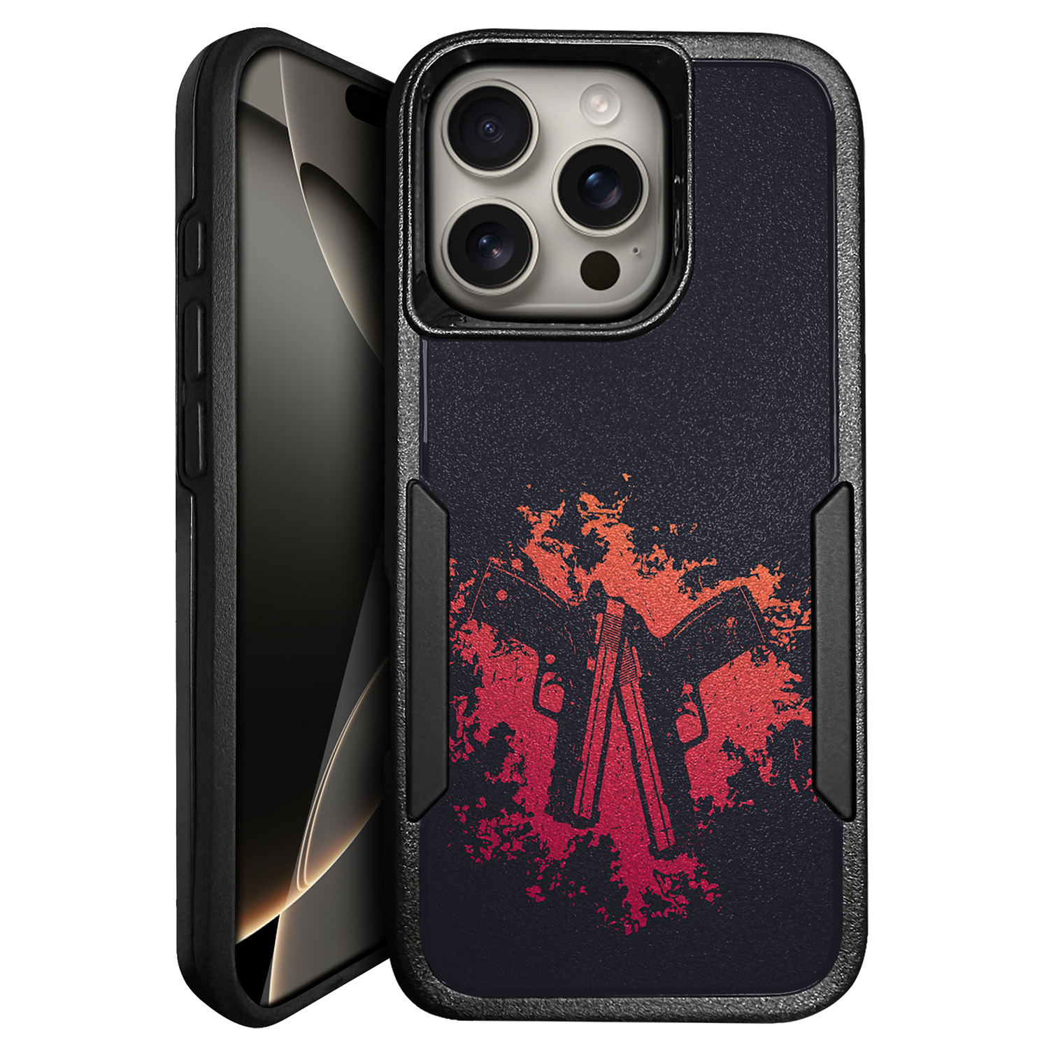 For [iPhone 16 PRO MAX][HYBRID ARMOR][Dual Two Piece Case