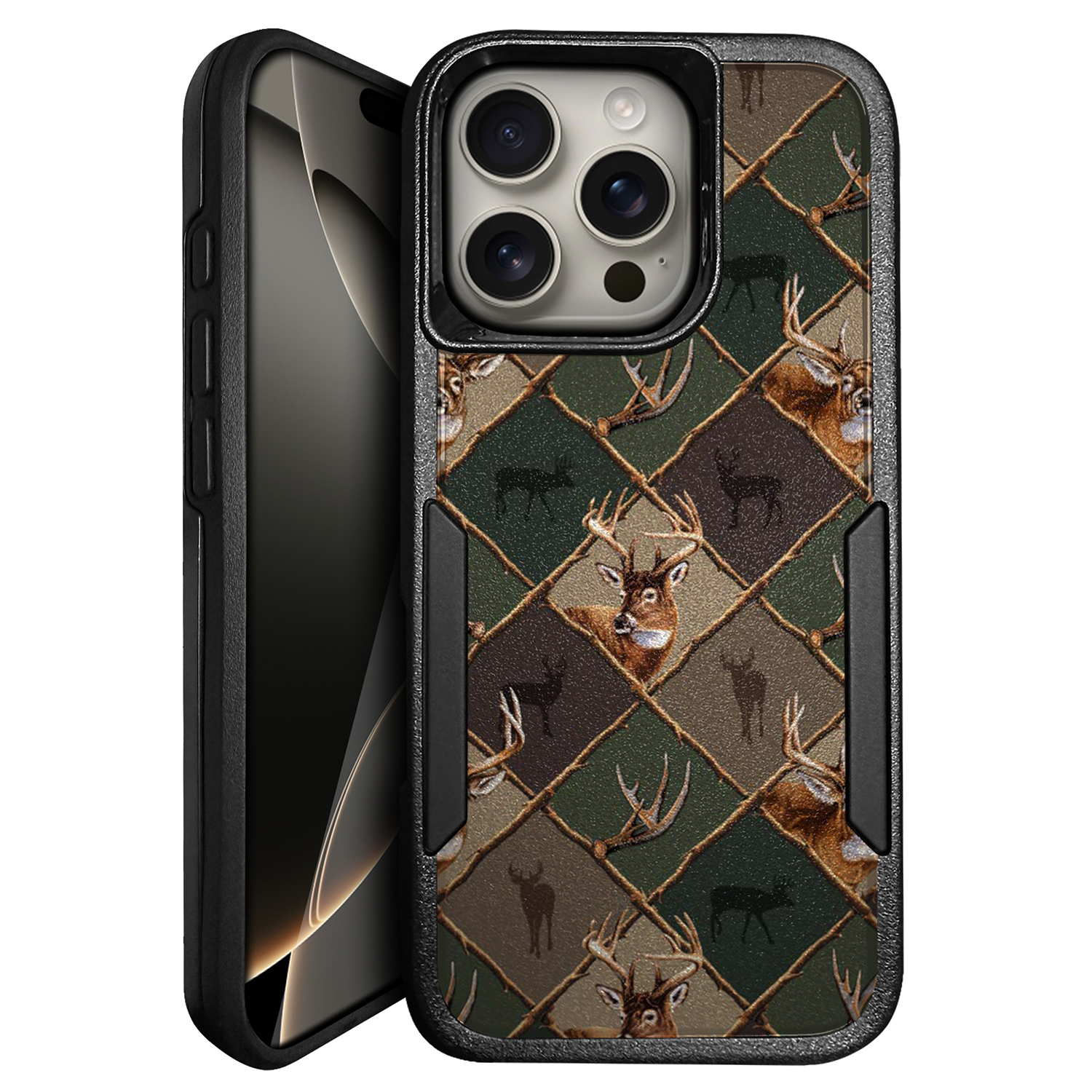 For [Apple iPhone 16 PRO][HYBRID ARMOR][Dual Two Piece Case] Shock