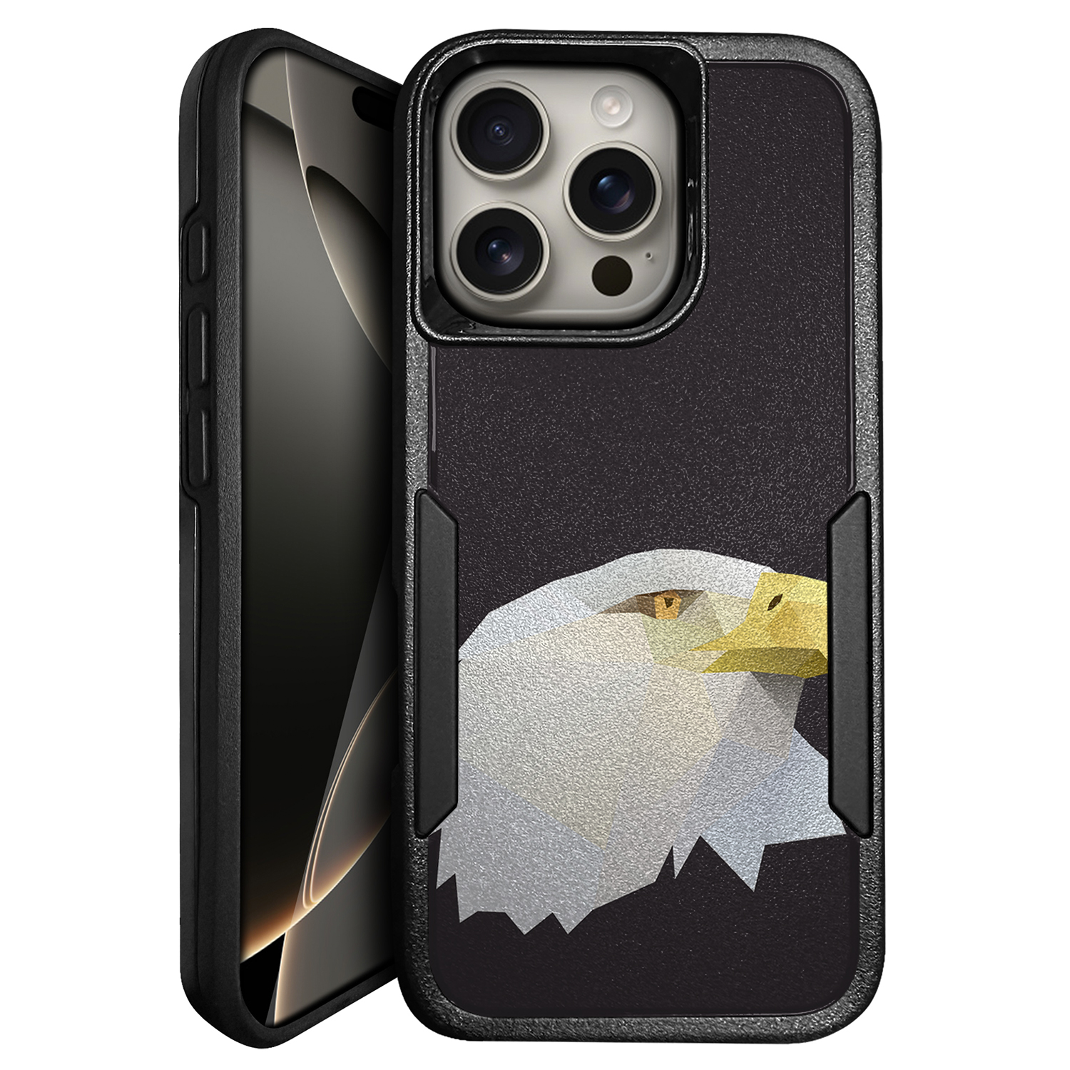 For [Apple iPhone 16 PRO][HYBRID ARMOR][Dual Two Piece Case