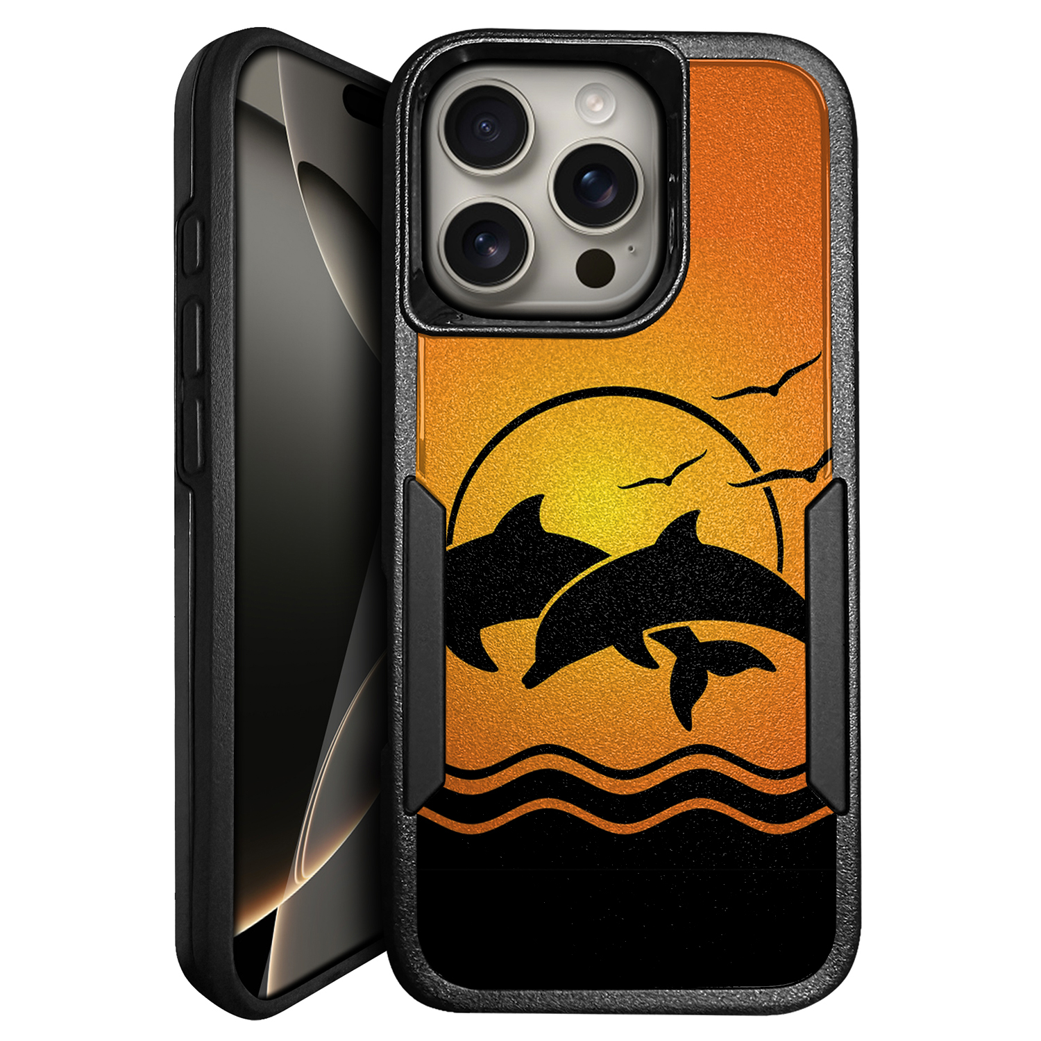 For [Apple iPhone 16 PRO][HYBRID ARMOR][Dual Two Piece Case