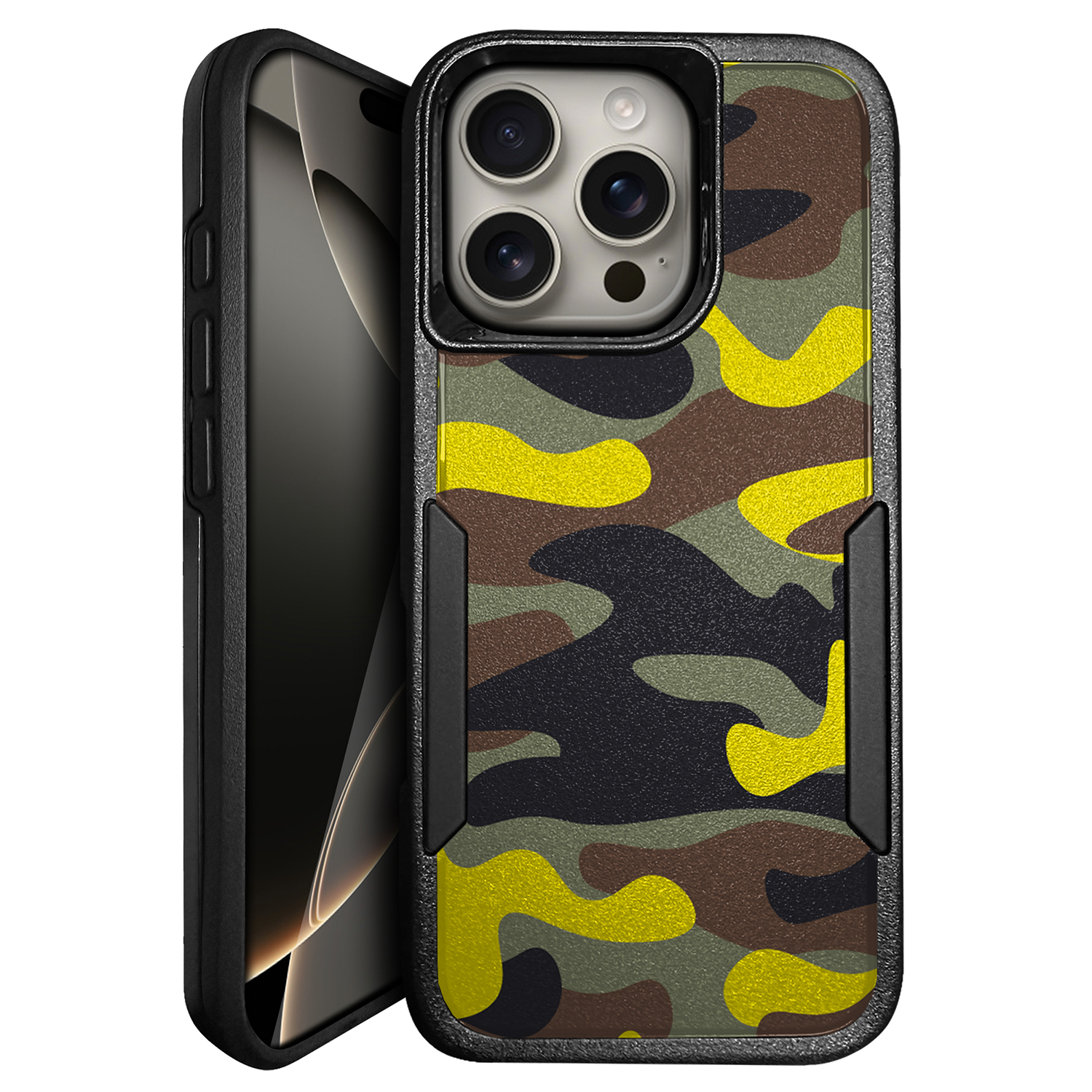 For [Apple iPhone 16 PRO][HYBRID ARMOR][Dual Two Piece Case