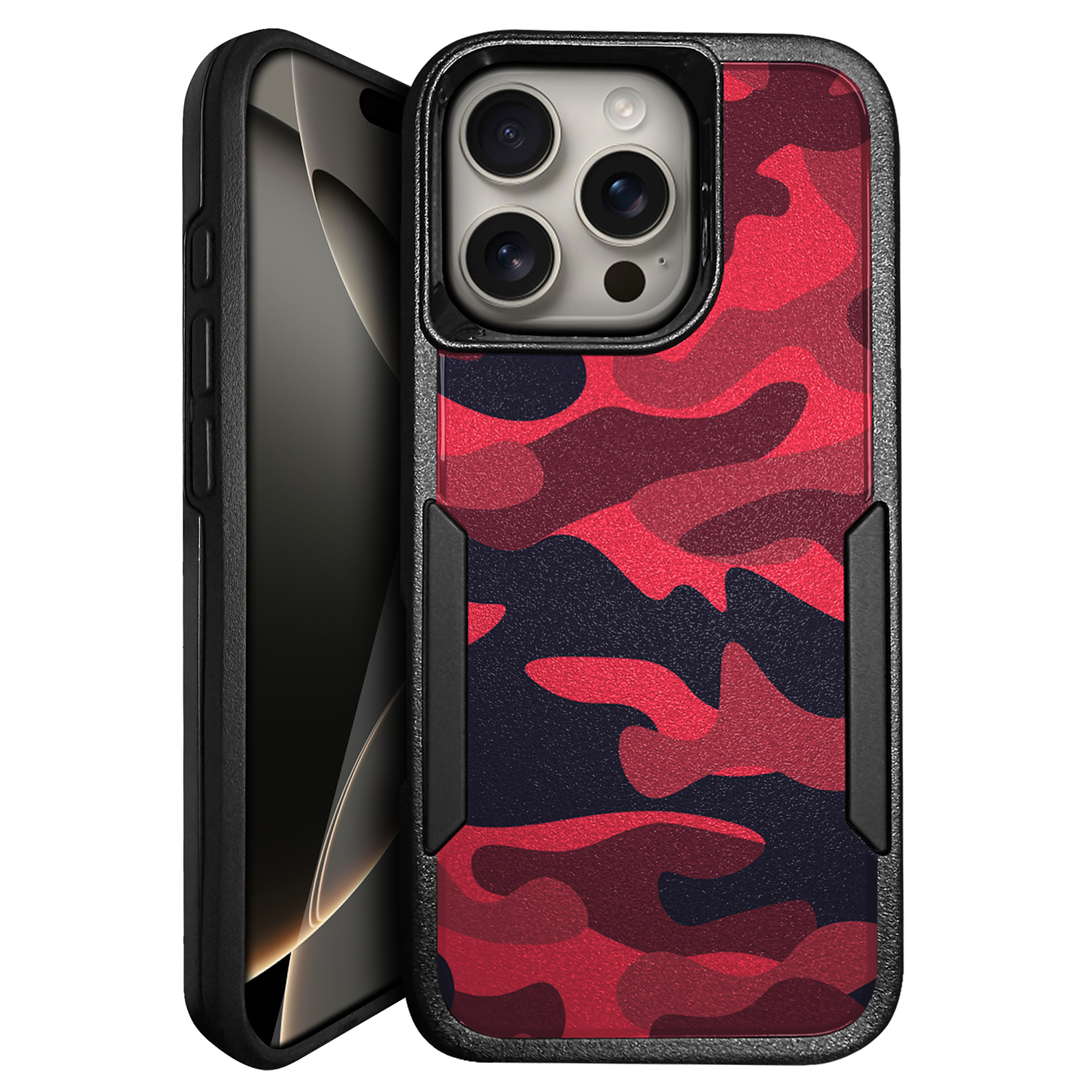 For [Apple iPhone 16 PRO][HYBRID ARMOR][Dual Two Piece Case