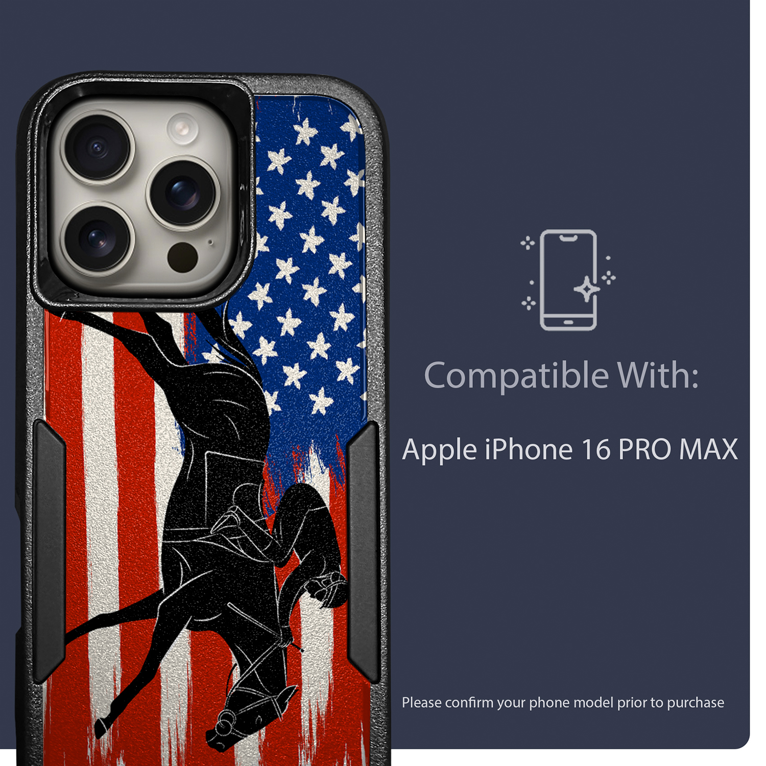 For [iPhone 16 PRO MAX][HYBRID ARMOR][Dual Two Piece Case