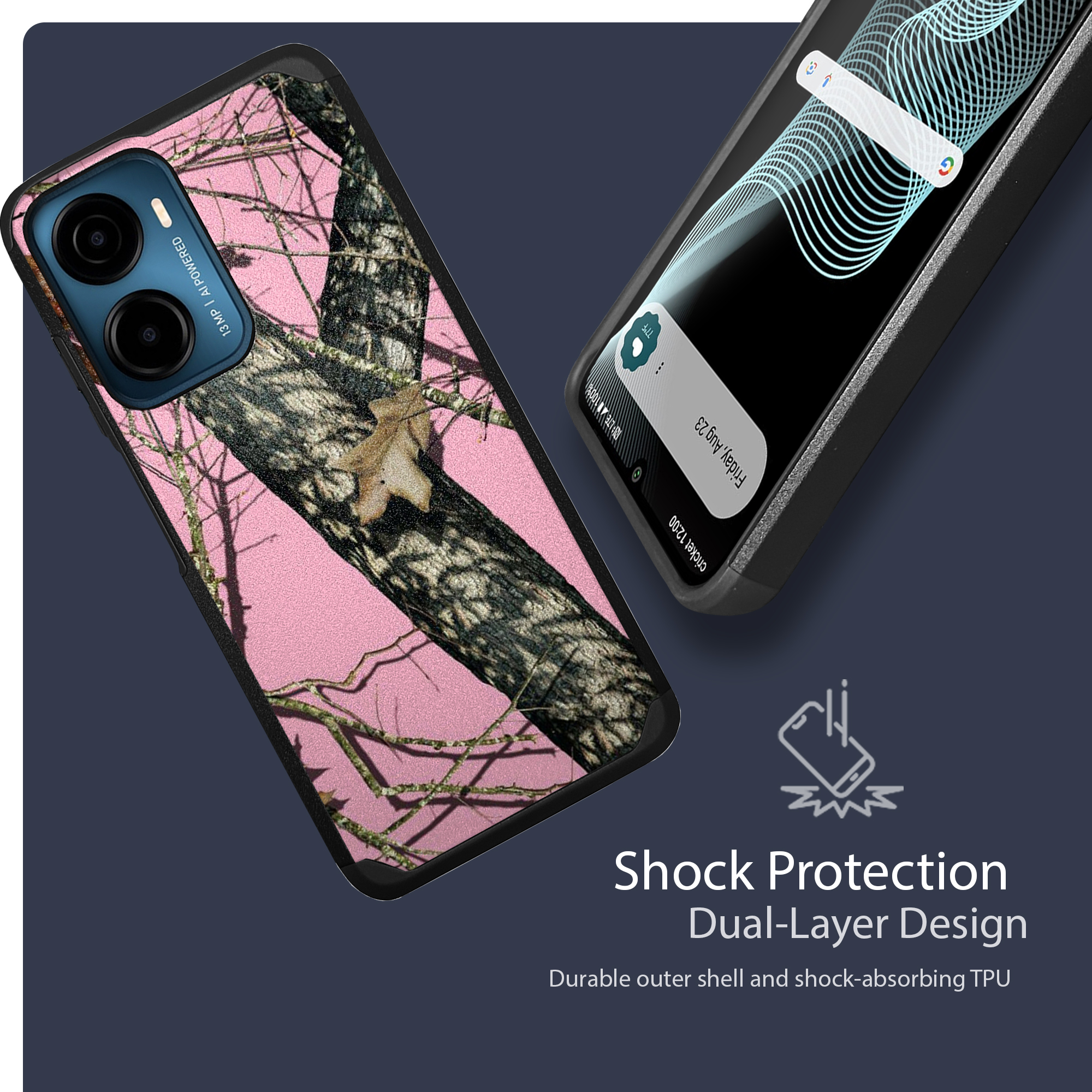 For [Propel 2 5G / Cricket Magic 2 5G 2024][Dual Two Piece Case]Combat Camo  | eBay