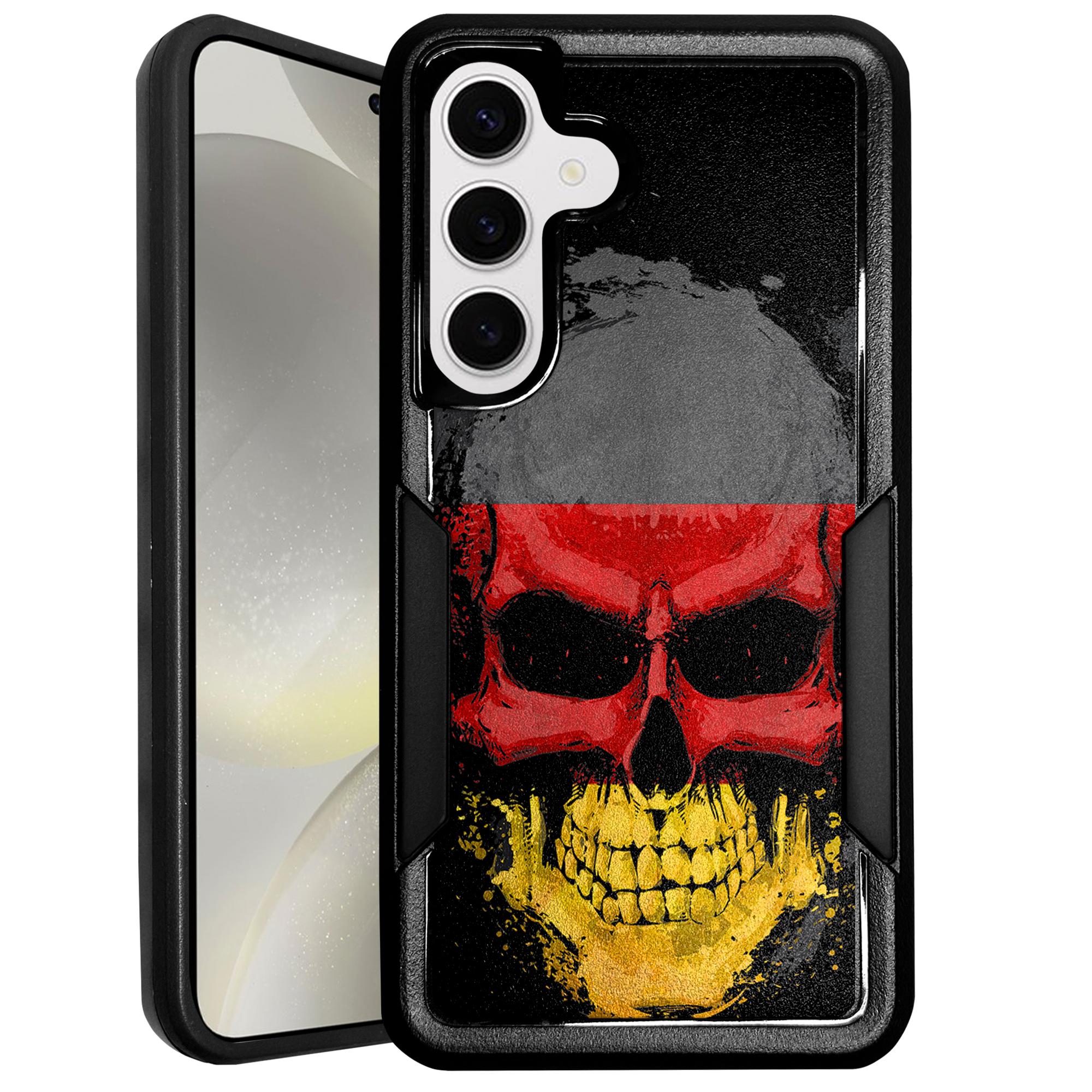 For [Samsung Galaxy S23][HYBRID ARMOR][Dual Two Piece Case] Flag Case