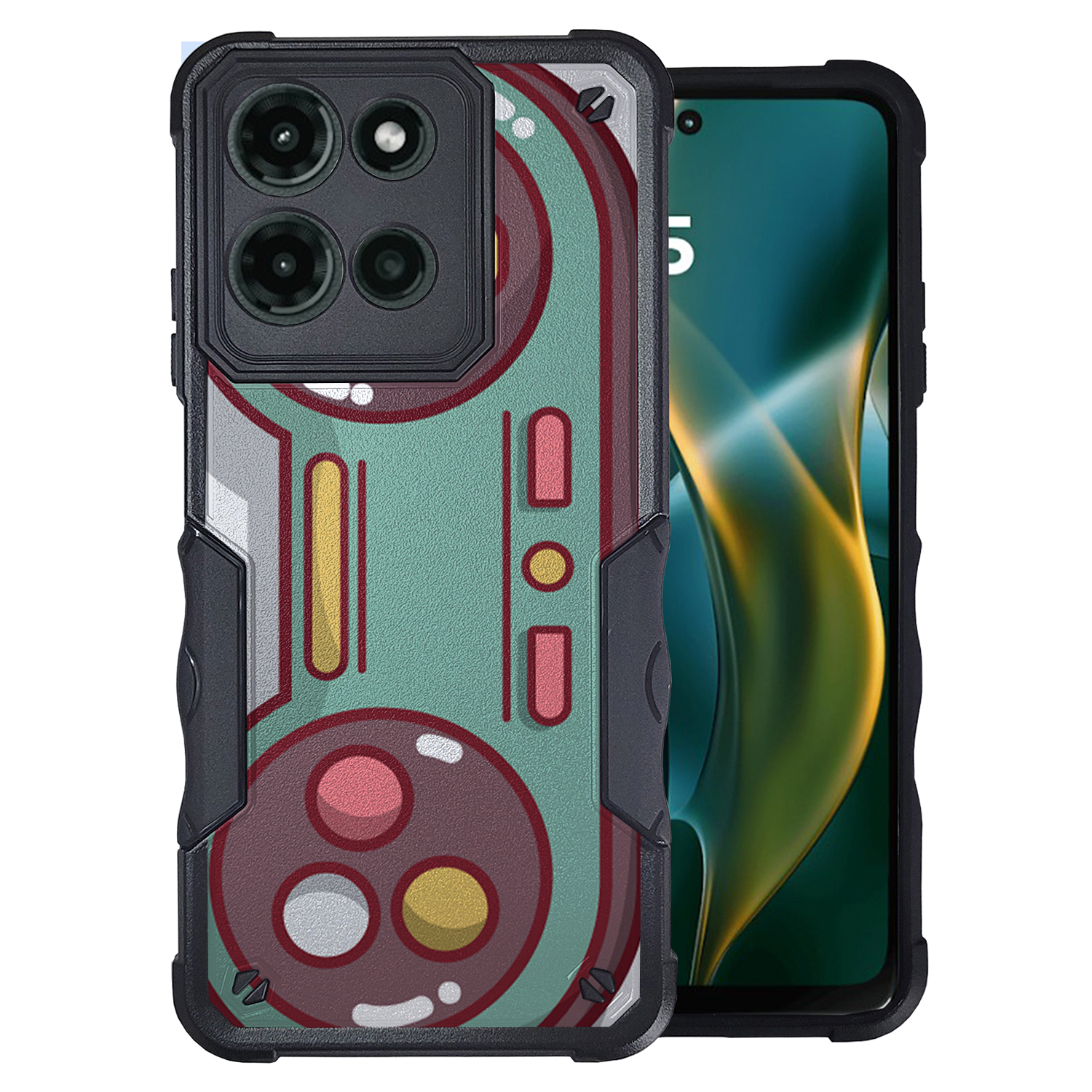 For [Moto G 5G (2025)][DUAL TACTICAL][Hybrid Two Piece Case]