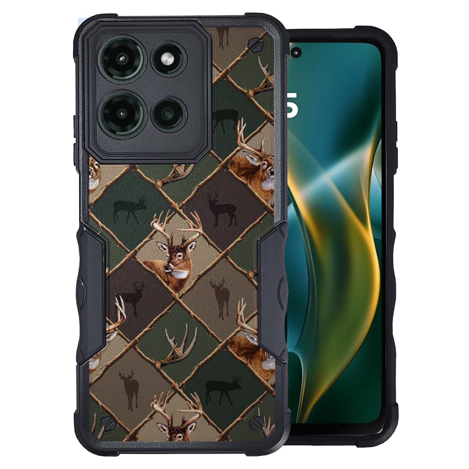 For [Moto G Stylus 5G (2025)][DUAL TACTICAL][Hybrid Two Piece Case] Shock