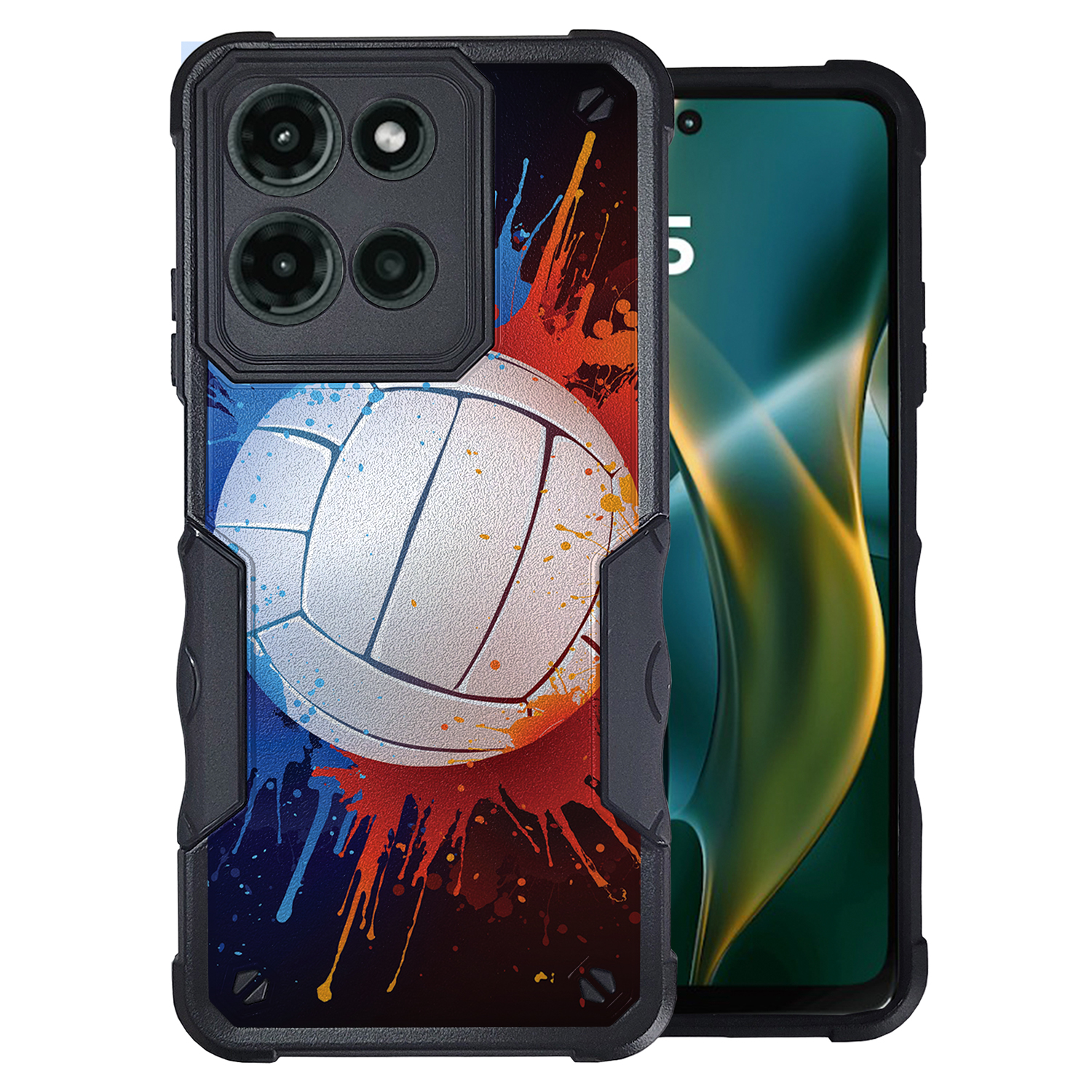 For [Moto G 5G (2025)][DUAL TACTICAL][Hybrid Two Piece Case] Sport Case