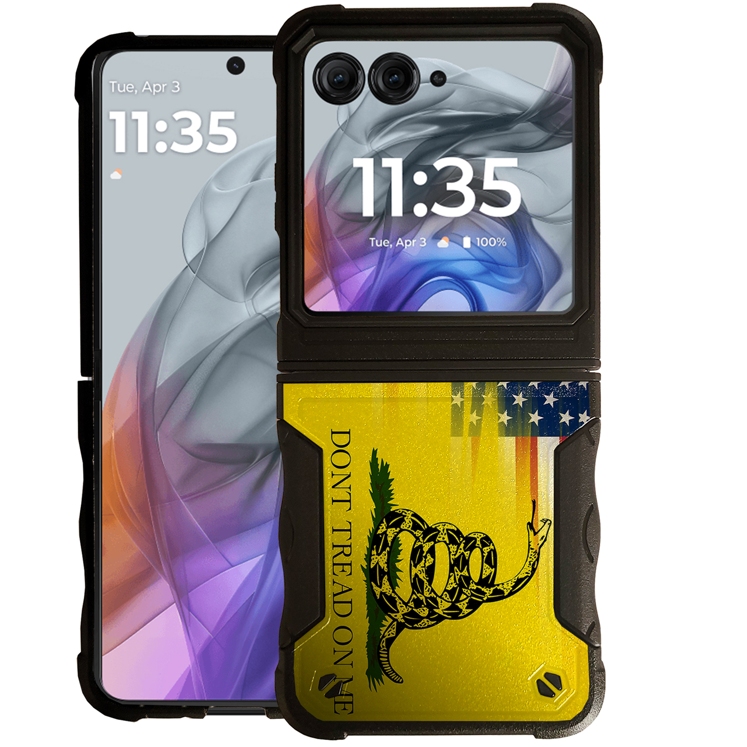 For [Moto RAZR (2024 ONLY)][DUAL TACTICAL][Hybrid Two Piece Case