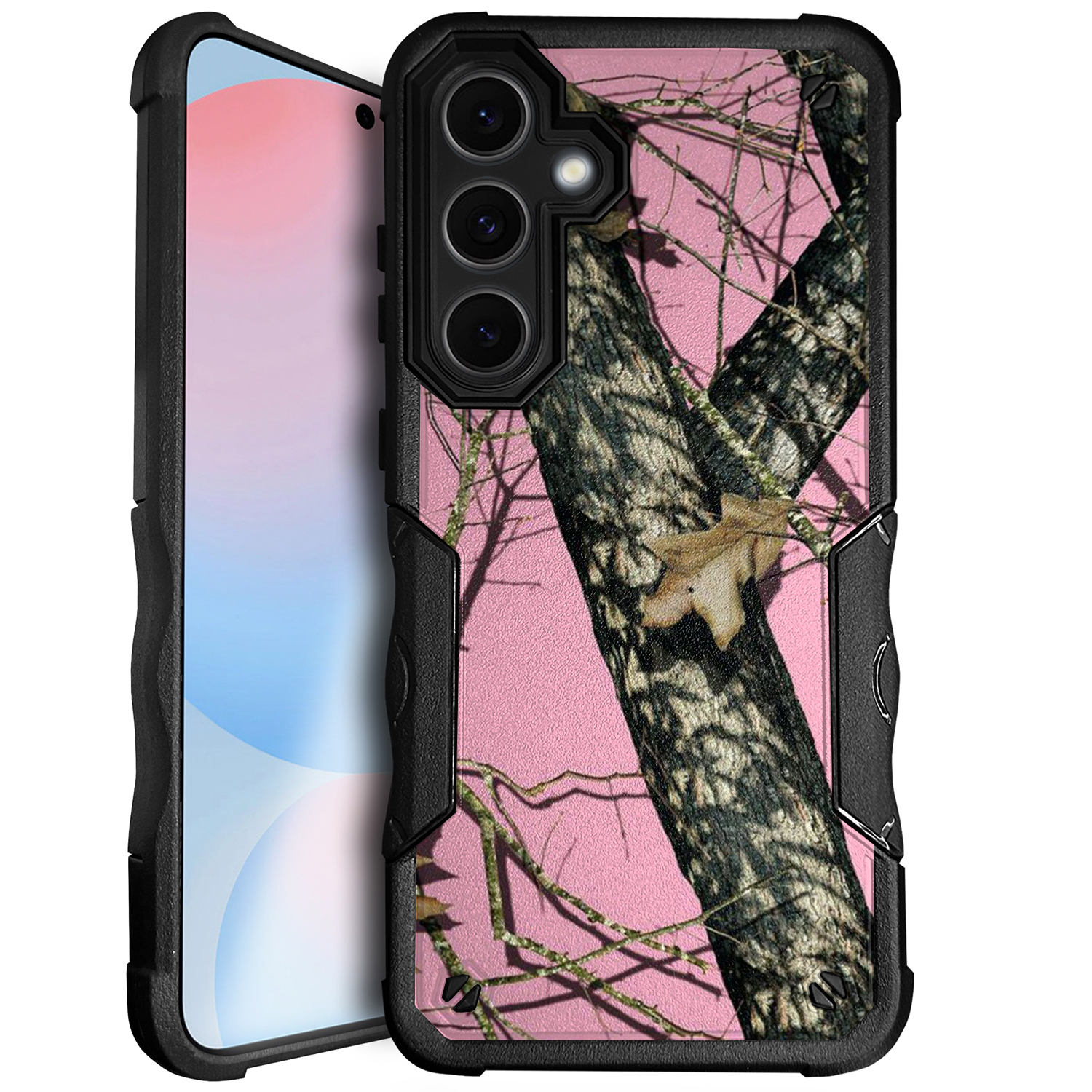 For [Samsung Galaxy A16 5G][DUAL TACTICAL][Hybrid Two Piece Case]Combat Camo