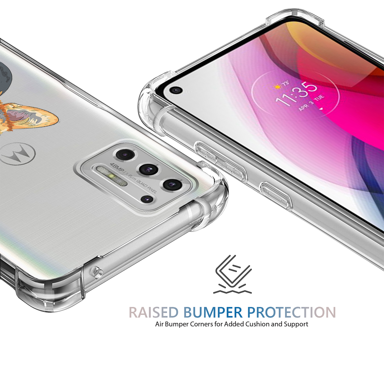 clear moto g stylus case