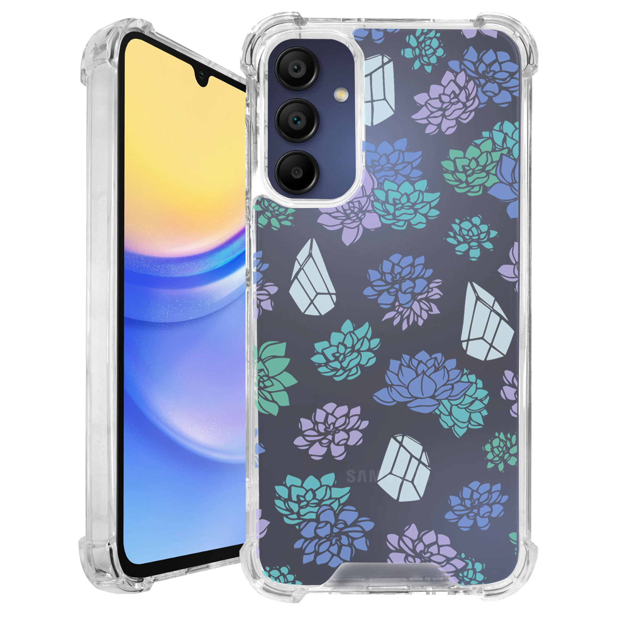 Case For [Samsung A25 5G][CRYSTAL CLEAR Fiber SET11] Unique Slim Flexible